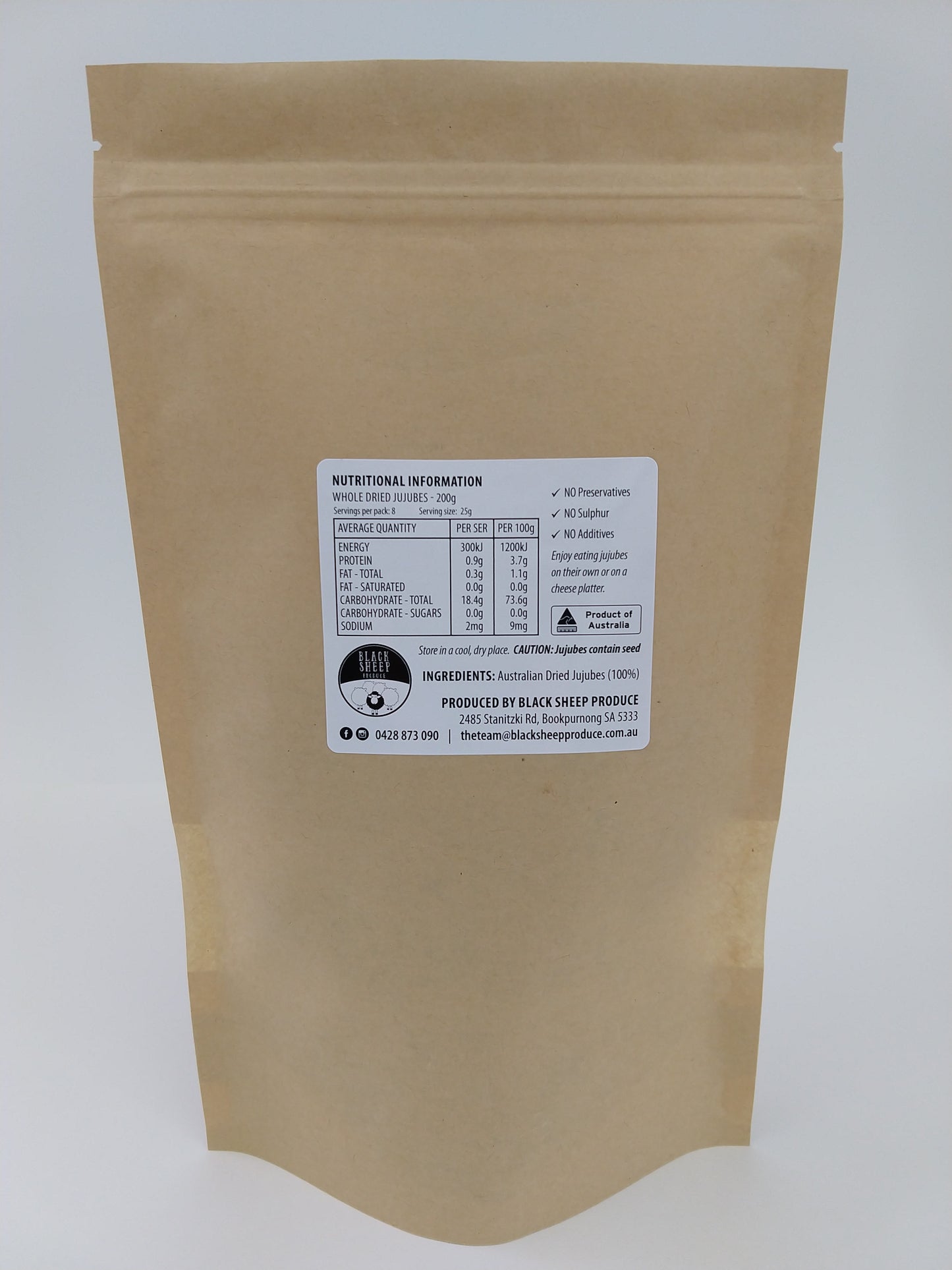 Whole Dried Jujubes (Jin variety)