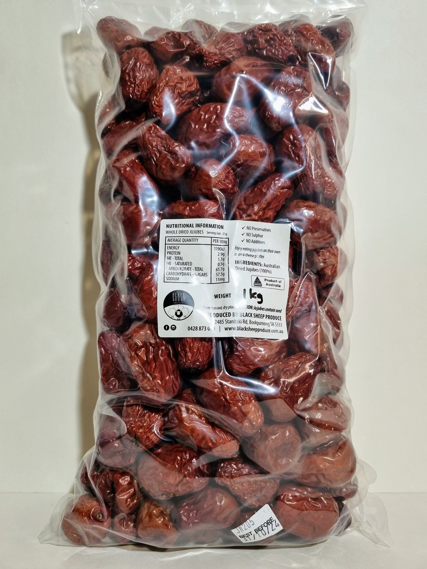 Whole Dried Jujubes (Jin variety)