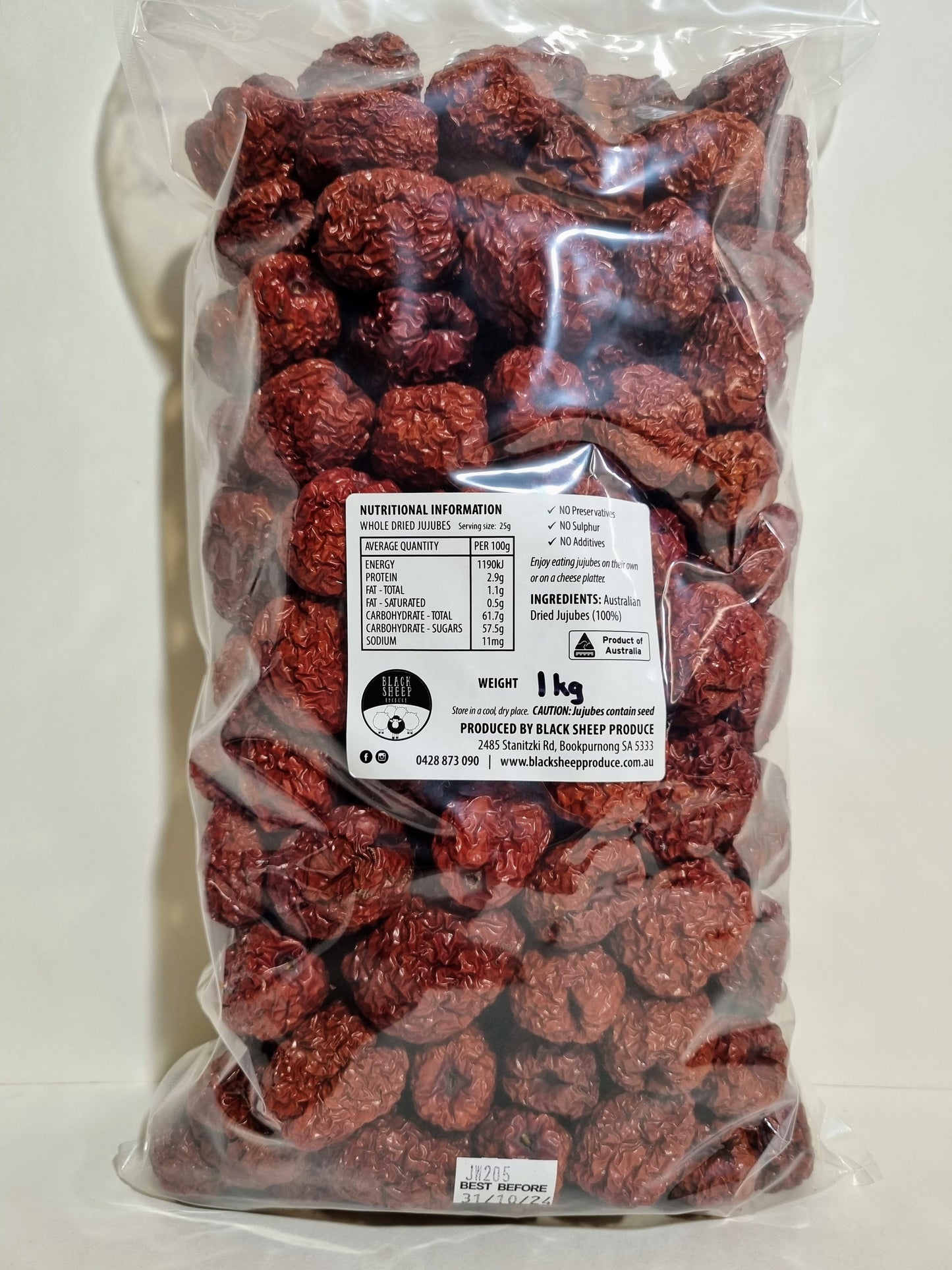 Whole Dried Jujubes (Li variety)